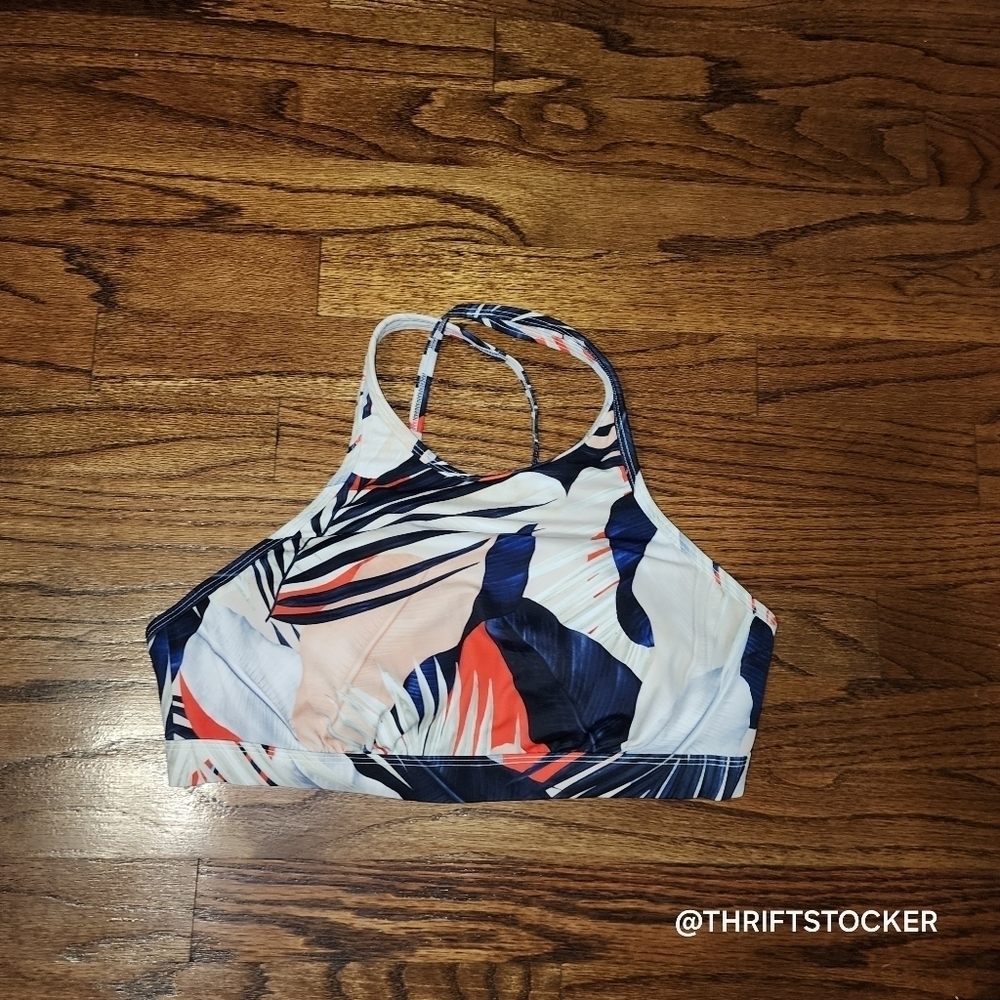 Athleta Tahitian high neck bikini top size 36B/C